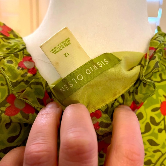 Elegant casual size 12 Sigrid Olsen sleeveless blouse - Picture 4 of 7